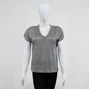 Parfois Women Grey Self-Texture Top